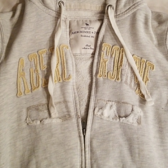 NWOT Abercrombie and Fitch zip up hoodie - Picture 2 of 3